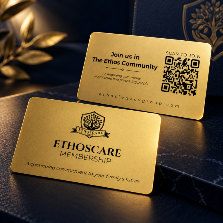 EthosCare Membership Card - Front and Back