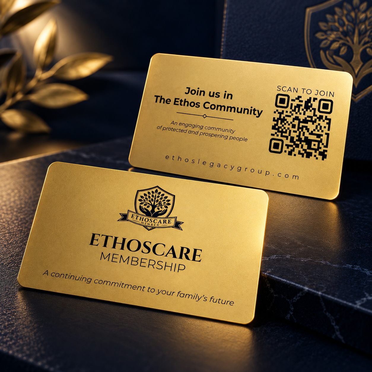 EthosCare Membership Card - Front and Back